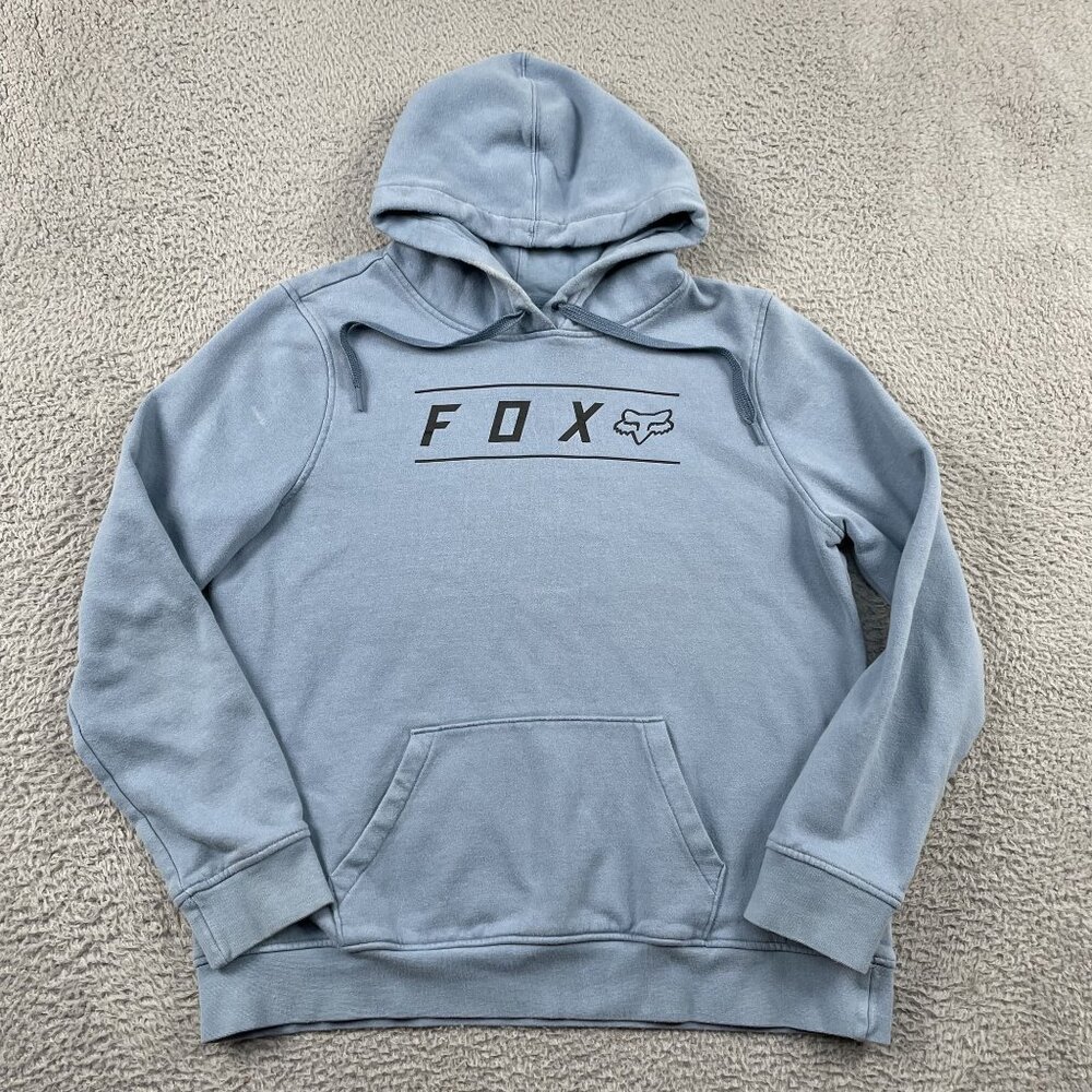 Fox Racing Hoodie Womens XL Light Blue Pullover Motorcross